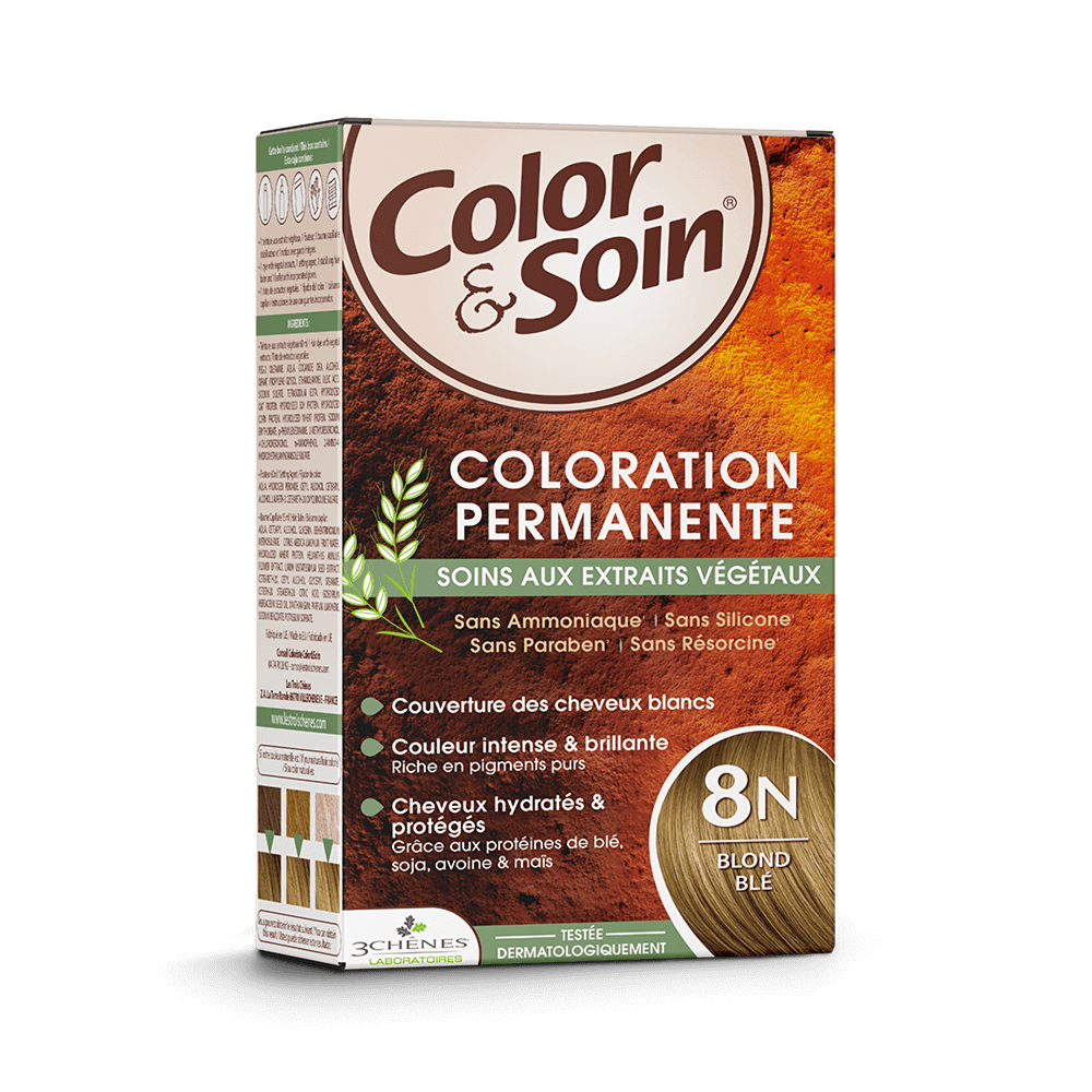Les 3 Chênes Color & Soin N°8N Blond Ble