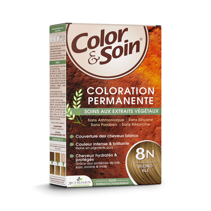 Les 3 Chênes Color & Soin N°8N Blond Ble