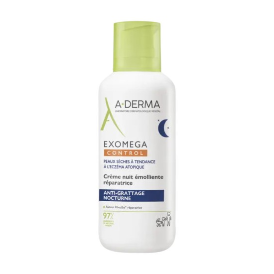 A-DERMA Exomega Control Crème Nuit Émolliente 400 ml