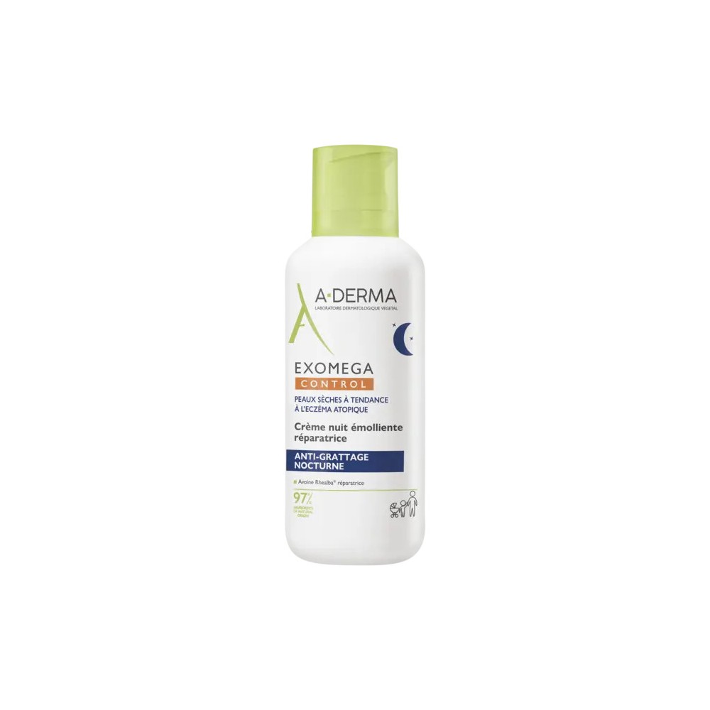 A-Derma Exomega Control Crème Nuit Émolliente 400 ml