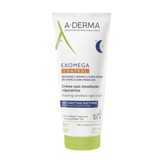 A-DERMA Exomega Control Crème Nuit 200 ml