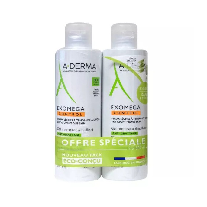 A-Derma Exomega Control Gel Moussant 500 ml
