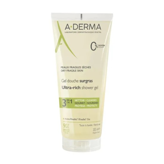 A-DERMA Gel Douche Surgras 200 ml