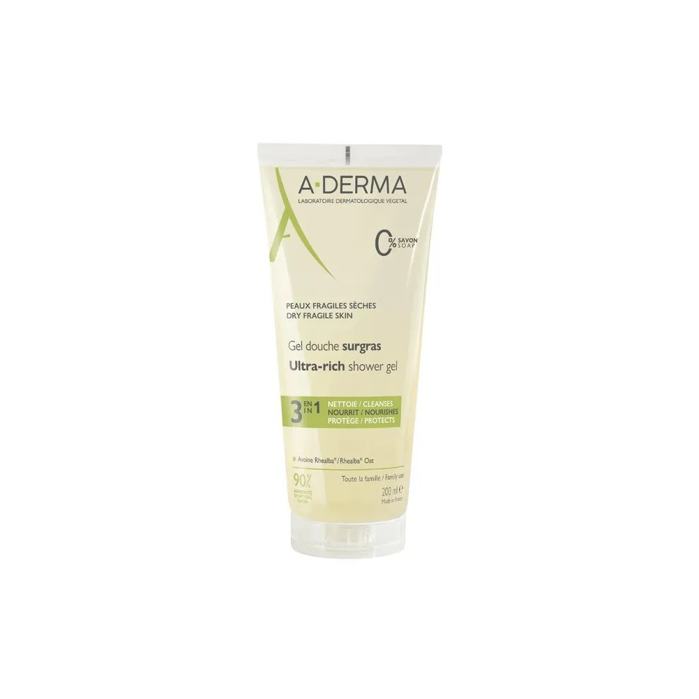A-DERMA Gel Douche Surgras 200 ml