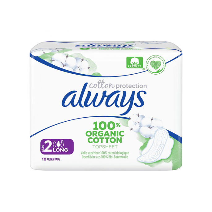 Always Protection Long Plus Serviettes Coton