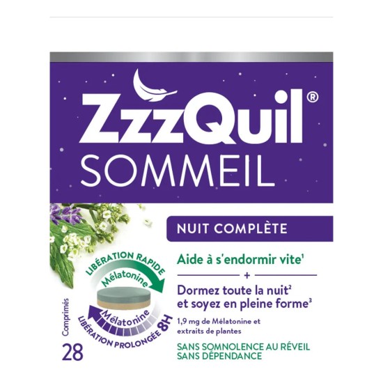 ZZZQUIL Nuit Complète 1.9 mg