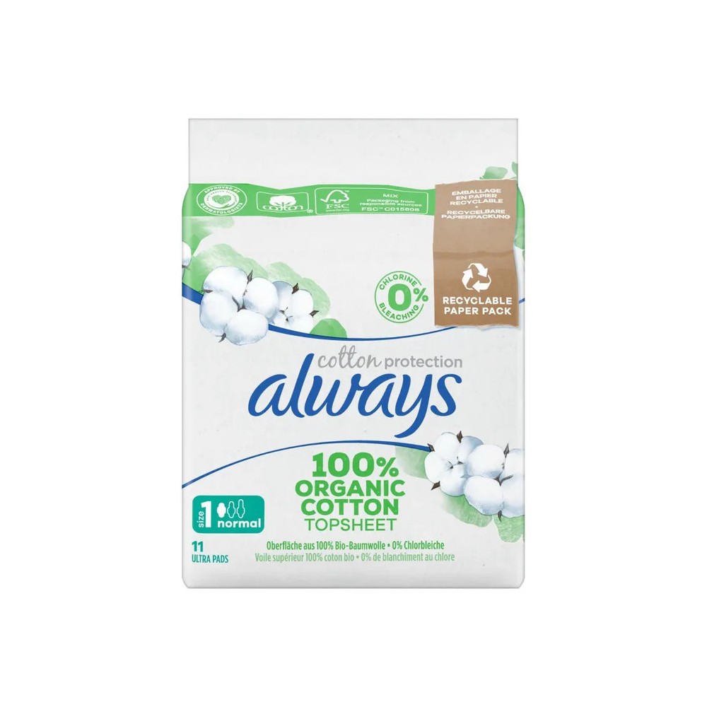 Always serviette Cotton Protection Normal Plus