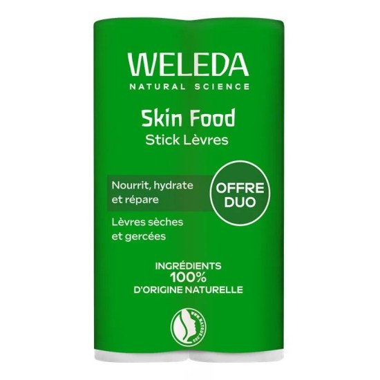 Weleda sticks lèvres Skin Food Duo