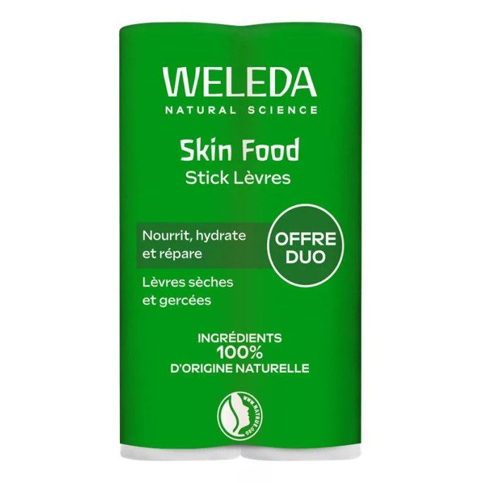 Weleda sticks lèvres Skin Food Duo