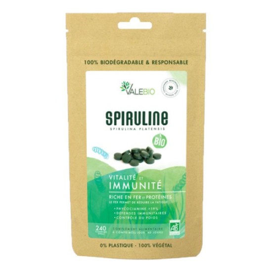 Valebio Spiruline Bio 240 comprimés