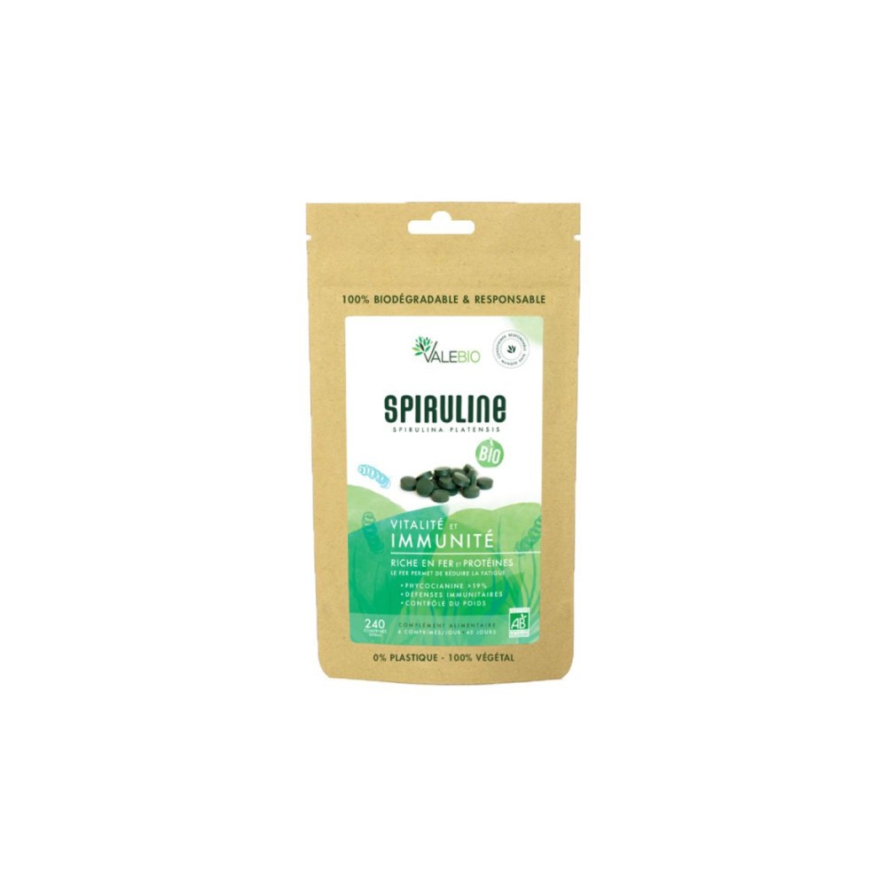 Valebio Spiruline Bio 240 comprimés