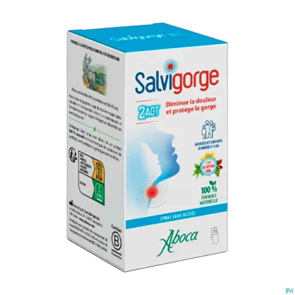 Aboca Salvigorge 2Act Solution S/S Alcool 30 ml