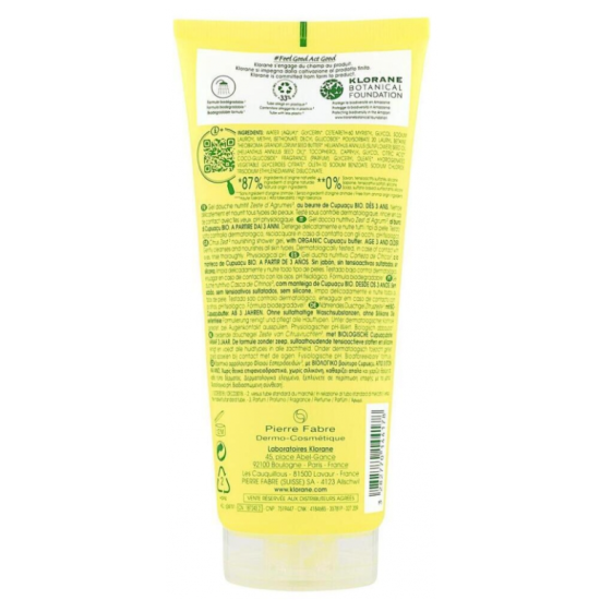 Klorane Gel Douche Zeste Agrume 200 ml