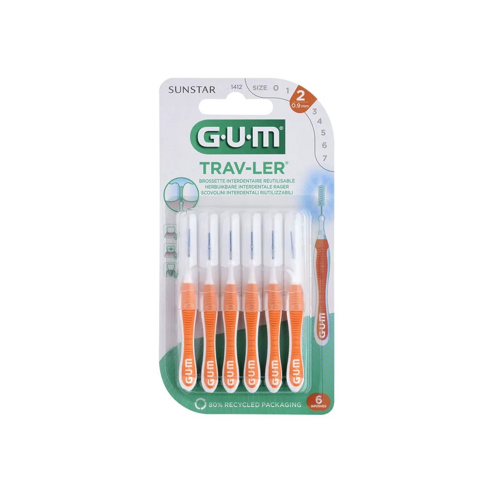 GUM Brossettes Interdentaire 0,9 mm