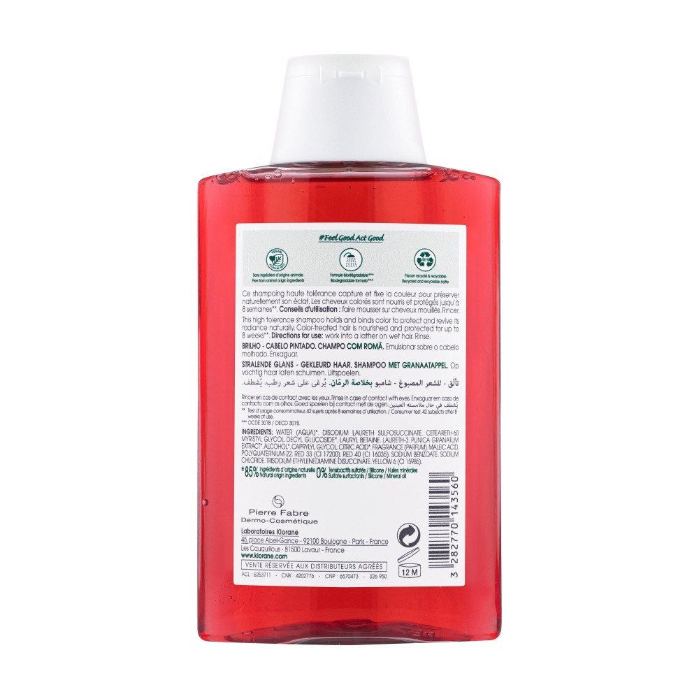 Klorane Shampoing Grenade 200 ml
