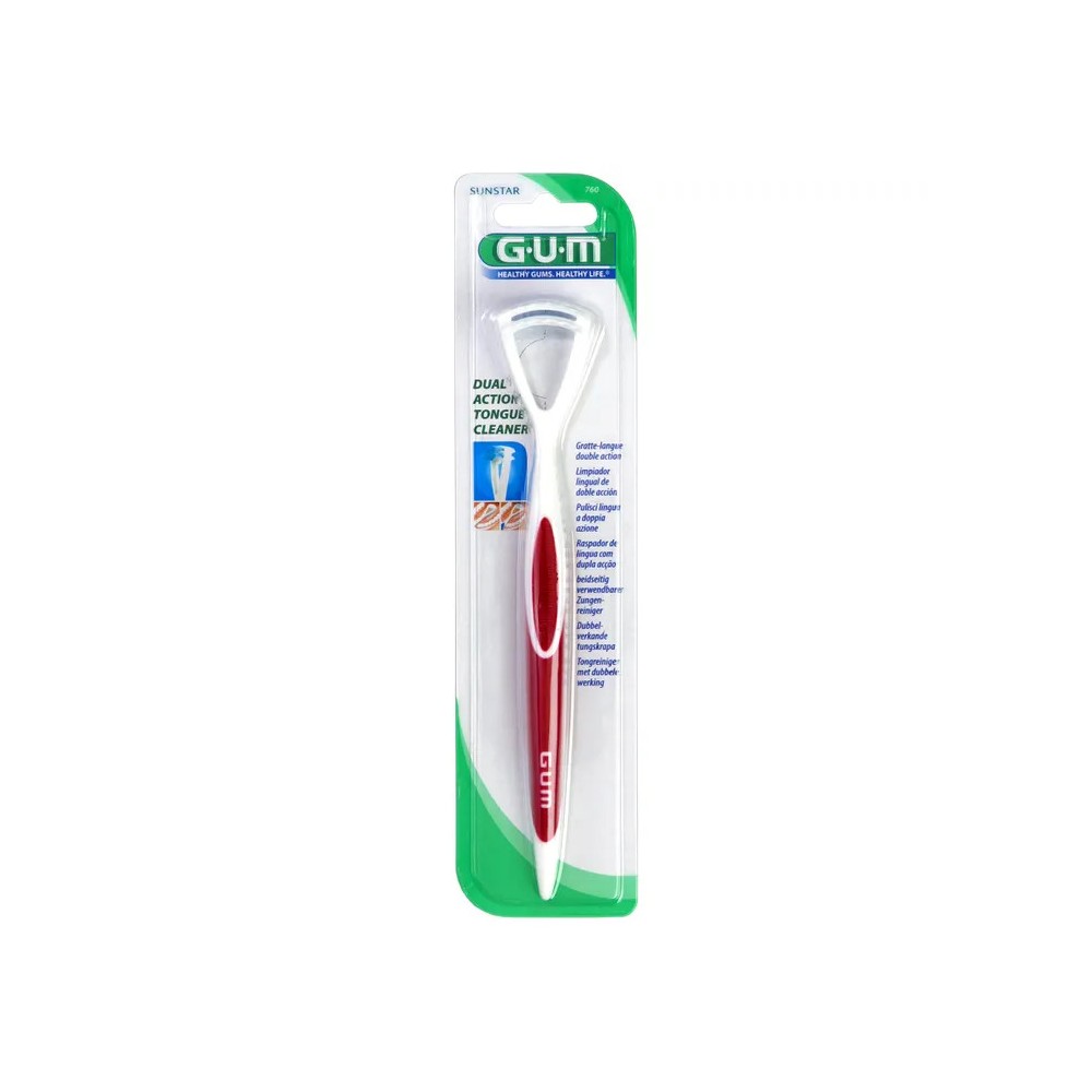 GUM gratte-langue double action