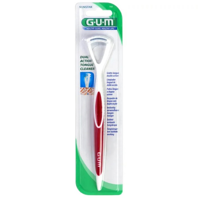 GUM gratte-langue double action