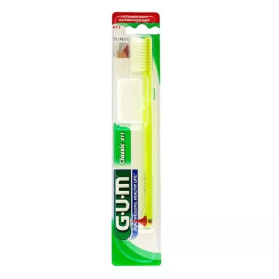 GUM brosse à dents Bad 411 4 rangs grande tête