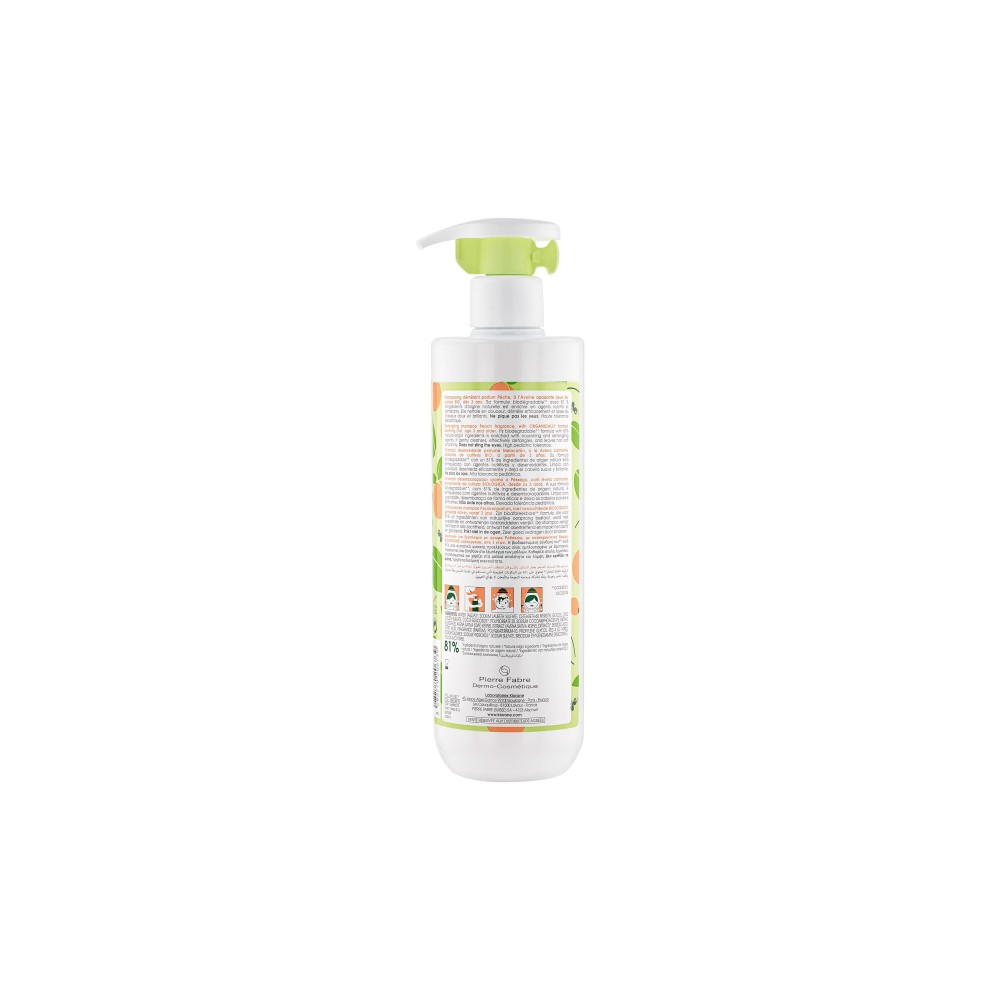 Klorane shampooing démêlant pêche 500 ml