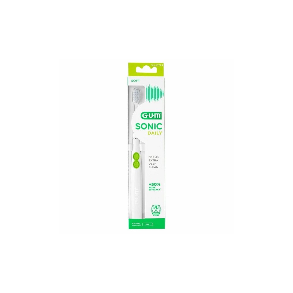 GUM Bad Sonic Daily White Brosse à Dent Electrique