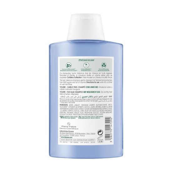 Klorane shampooing volume et texture 200 ml