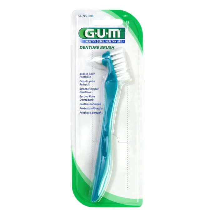 GUM Brosse à dents pour prothèse