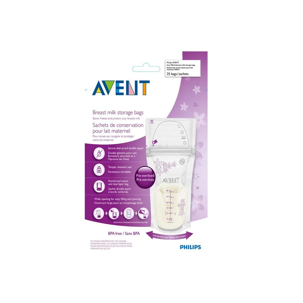 Philips Avent Sachets de conservation pour lait maternel