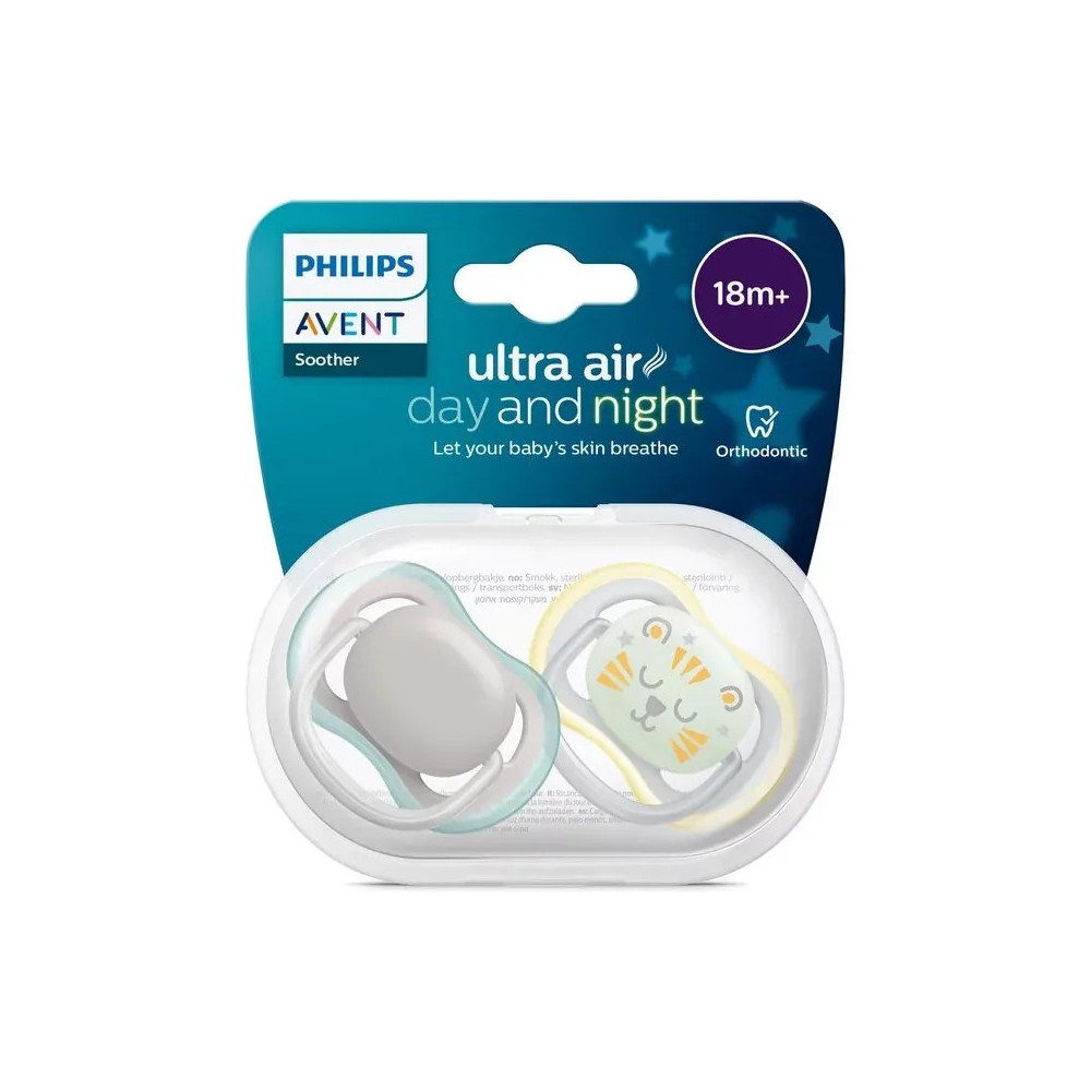 Philips Avent Sucette Ultra Air Day Night +18 mois