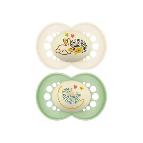 MAM Sucette Anatomique Silicone Nuit 6 mois+
