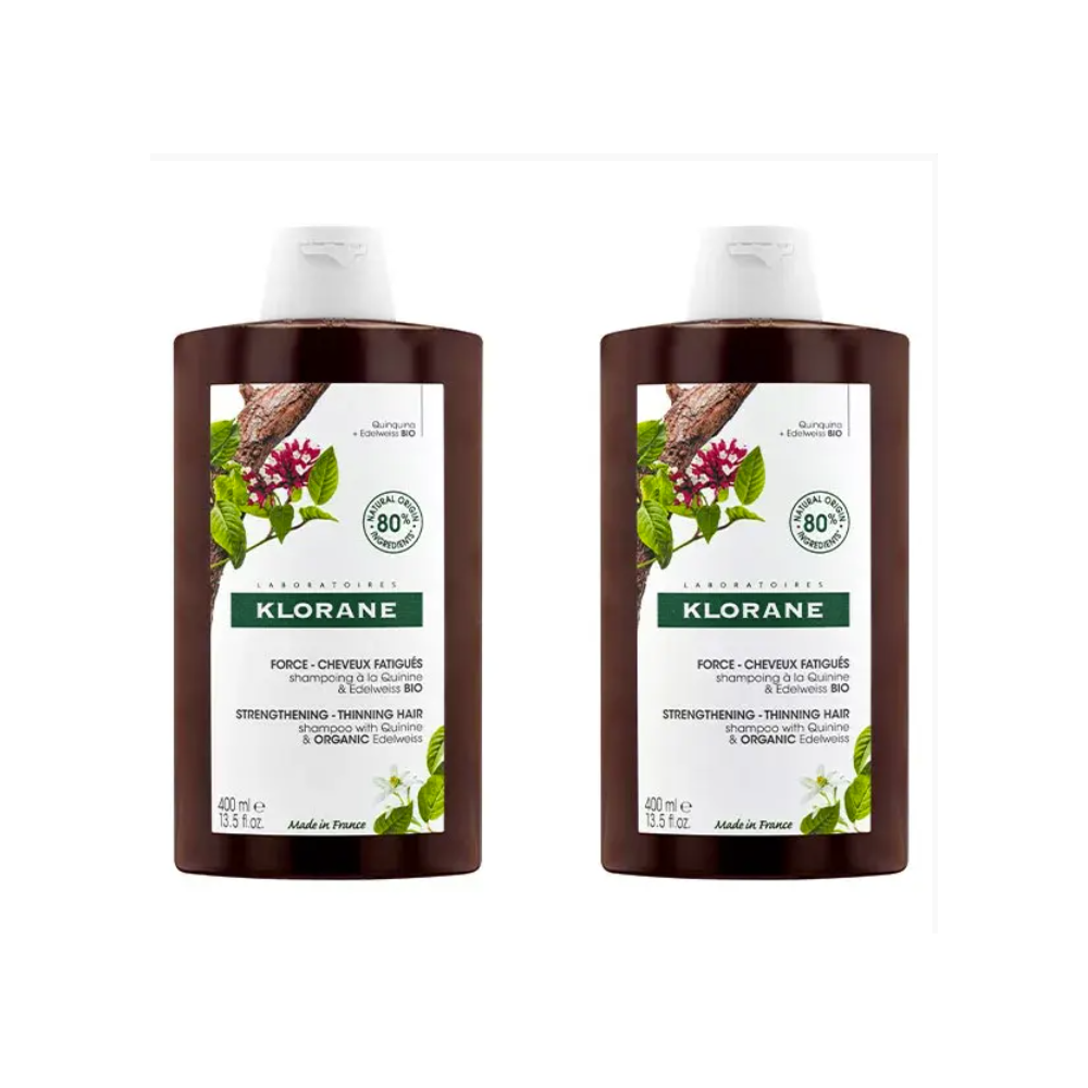 Klorane shampoing anti-chute duo 400 ml