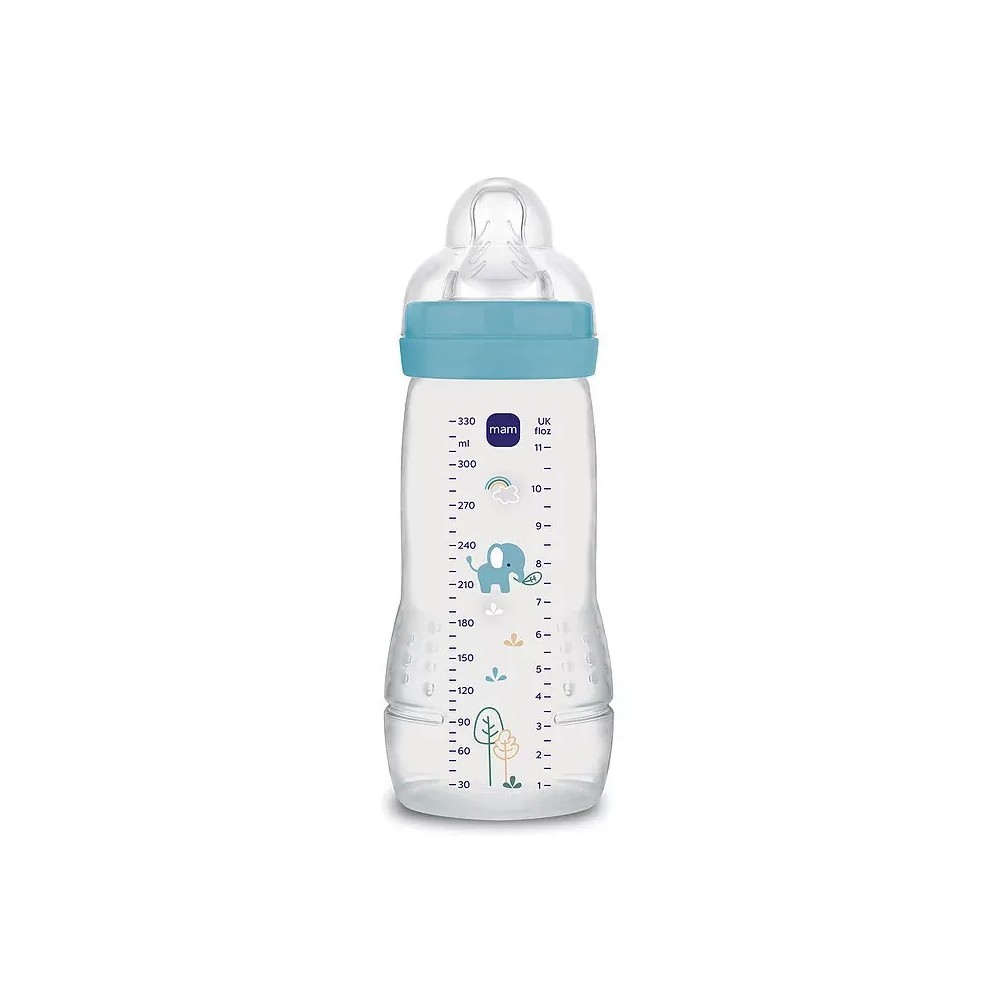 MAM biberon 2ème âge cercle océan 330 ml