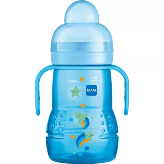 MAM biberon transition garçon silic 220 ml