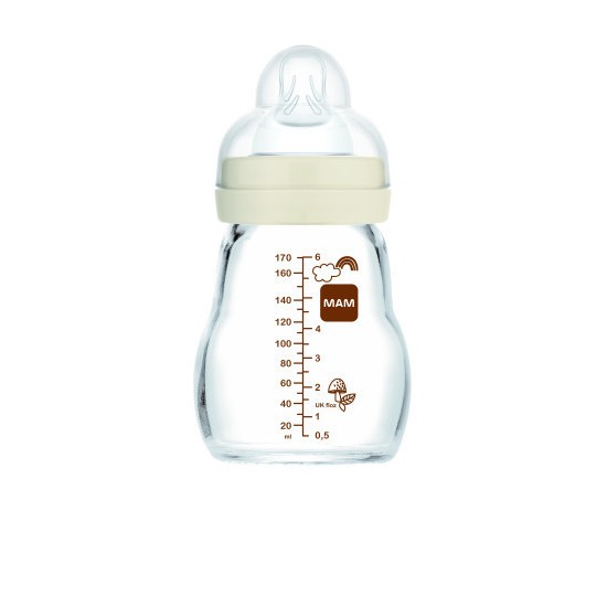MAM biberon en verre 1er âge 170 ml