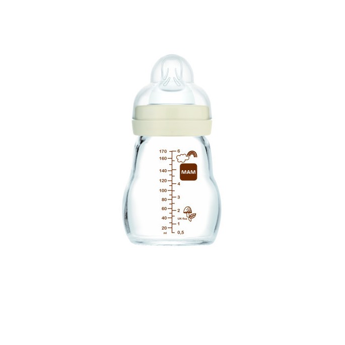 MAM biberon en verre 1er âge 170 ml