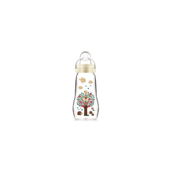 MAM Biberon verre blanc 1er âge