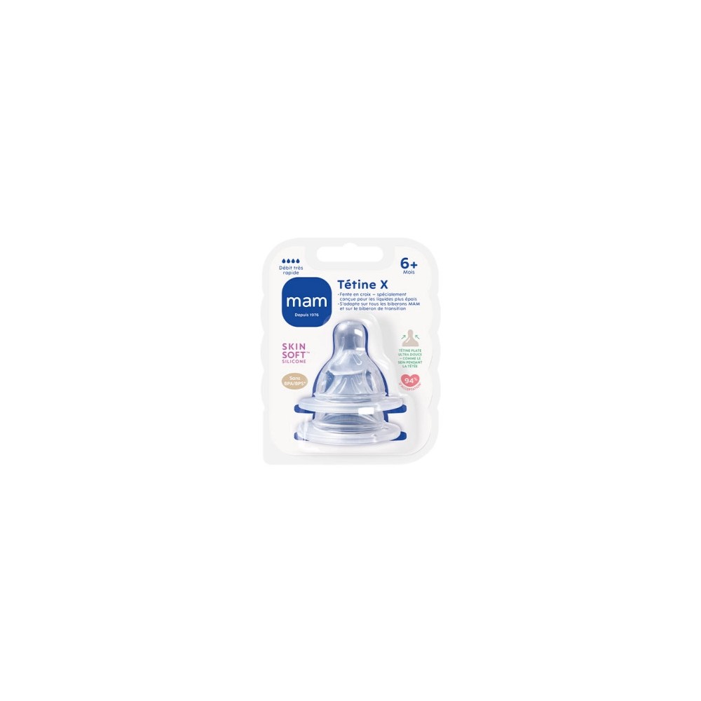 MAM Tétine Silicone Débit X Epais