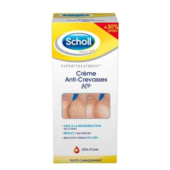 Scholl crème reconstituante K+ 120 g