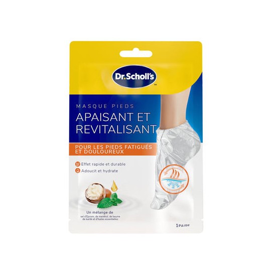 Scholl Masque Pied Apaisant Revitalisant x2