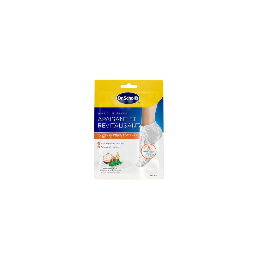 Scholl Masque Pied Apaisant Revitalisant x2