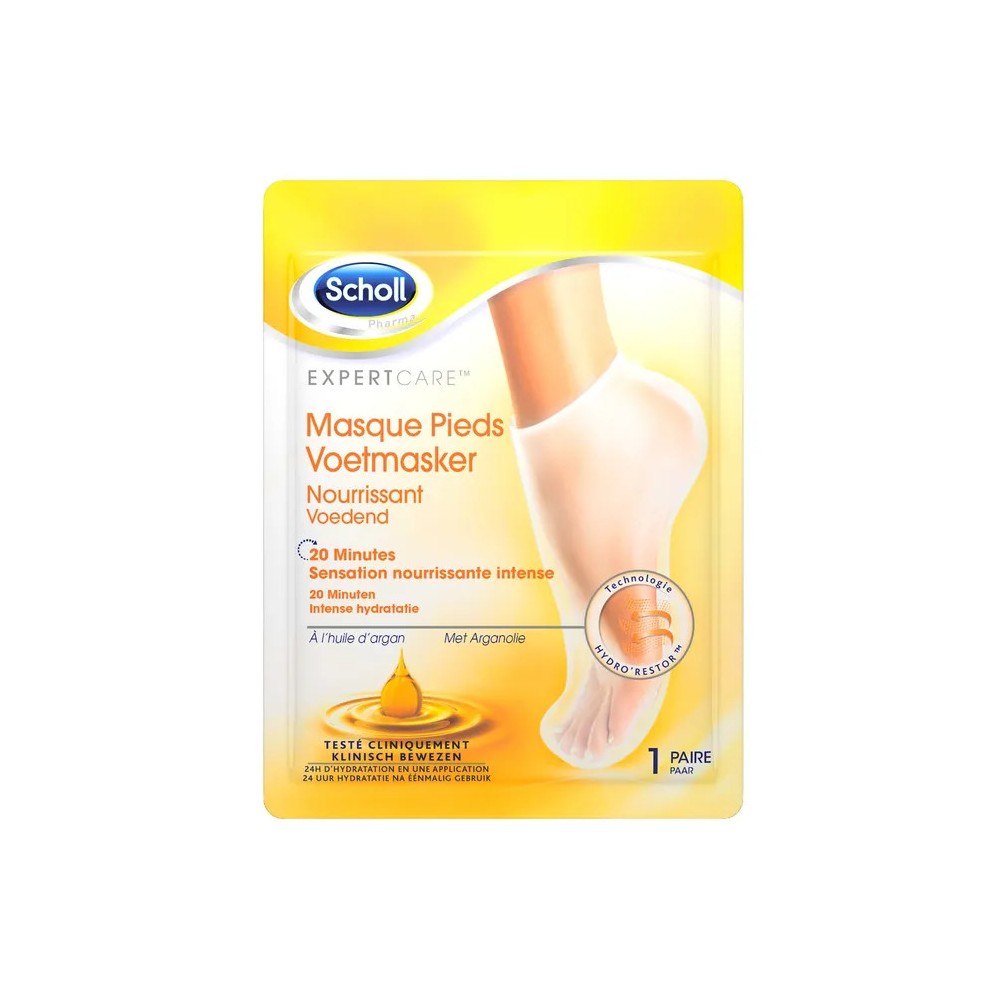 Scholl masque pieds huile argan