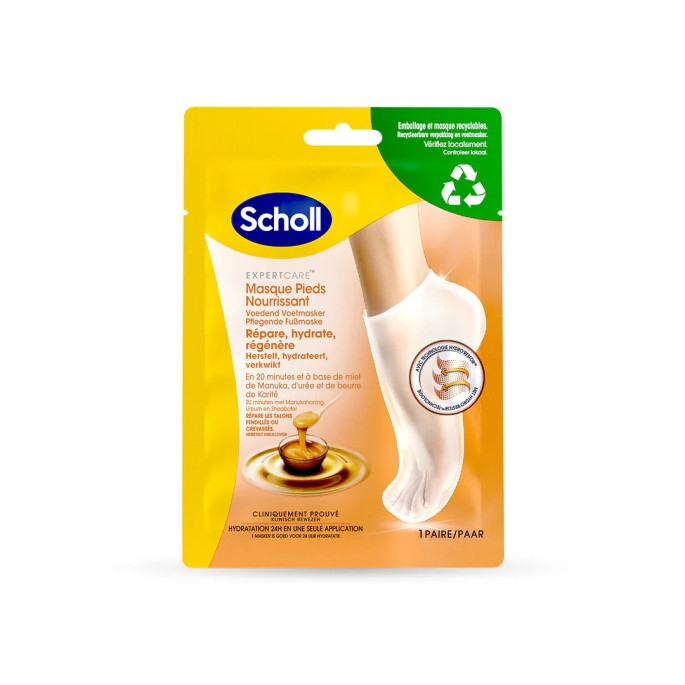 Scholl Masque Pied X2 Miel de Manuka