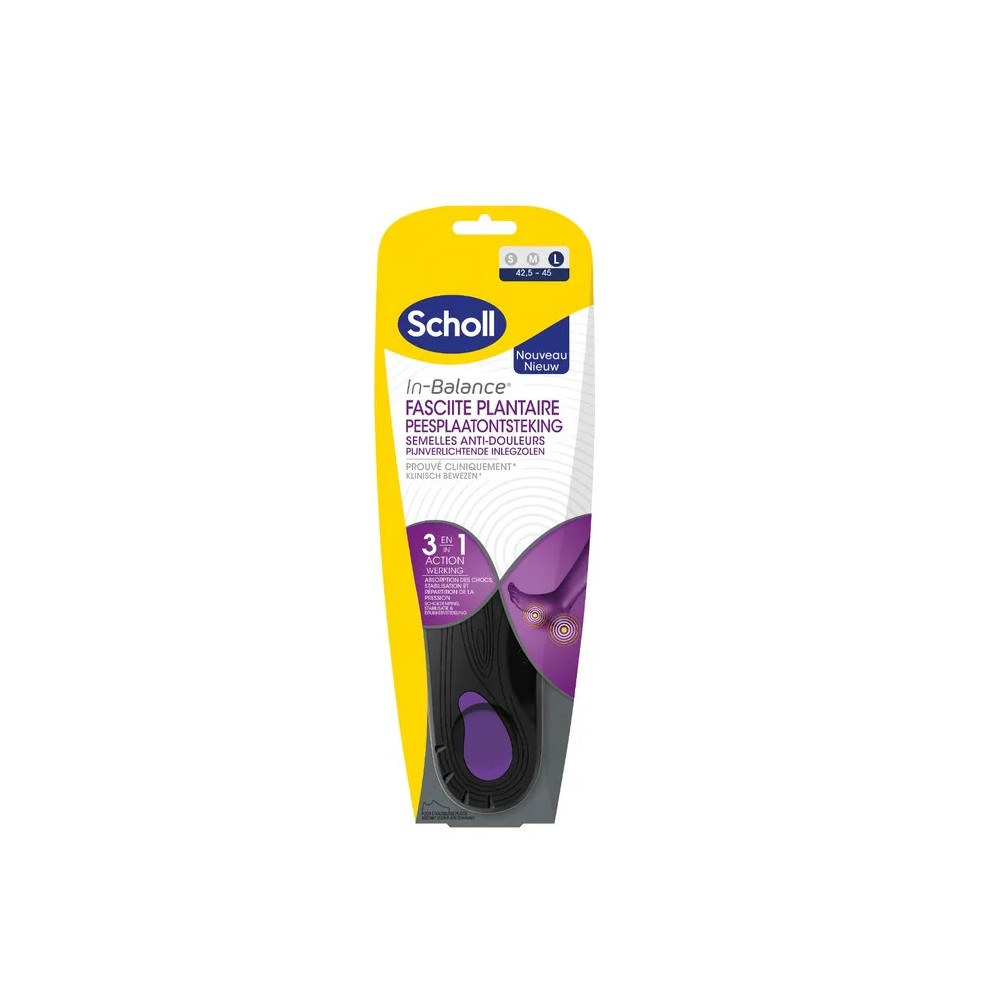 Scholl semelle anti-douleur fasciite T3