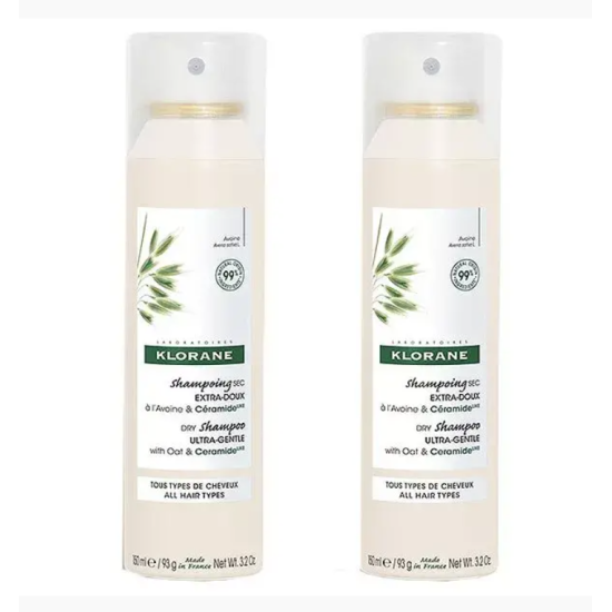 Klorane shampoing sec avoine 150 ml duo