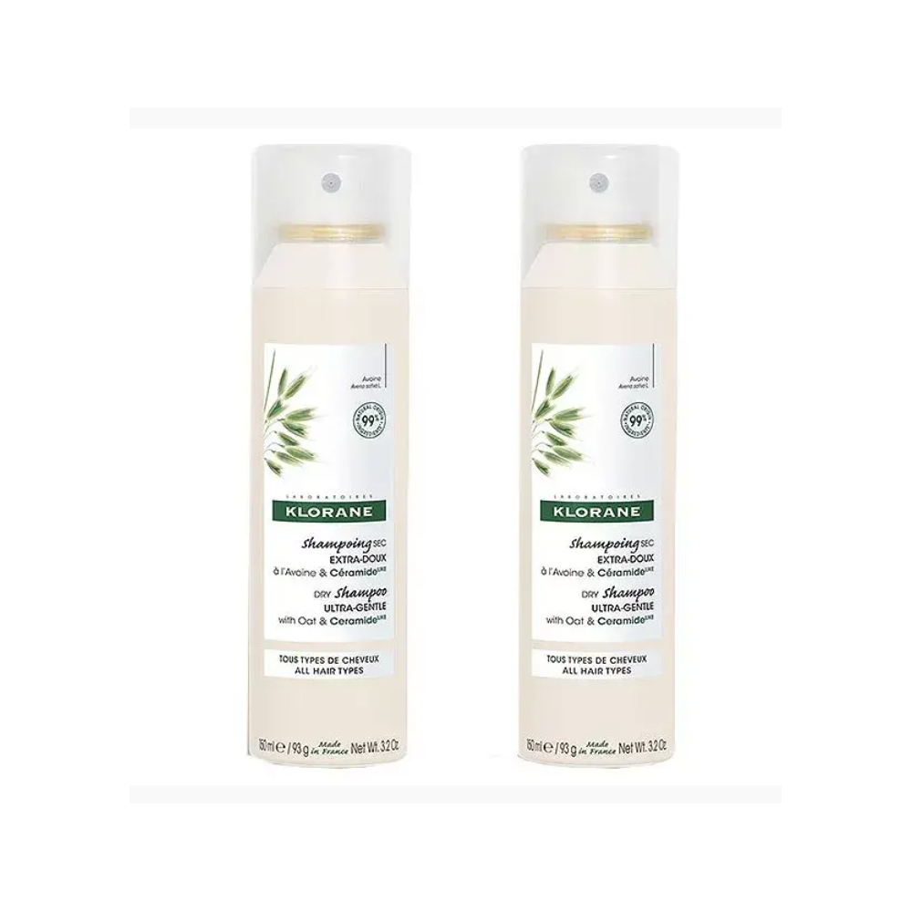 Klorane shampoing sec avoine 150 ml duo
