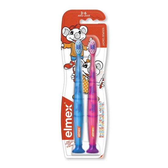 Elmex Dentifrice enfants 3-6 ans Duo