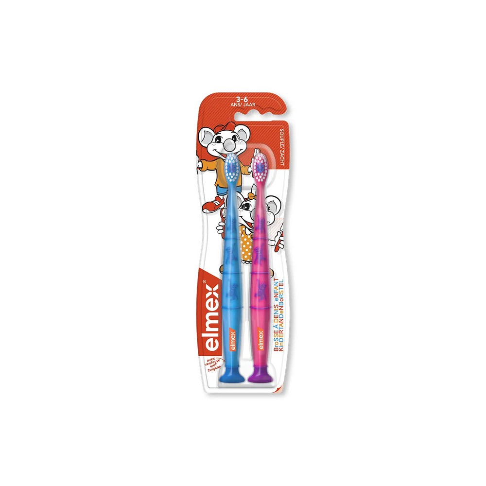 Elmex Dentifrice enfants 3-6 ans Duo