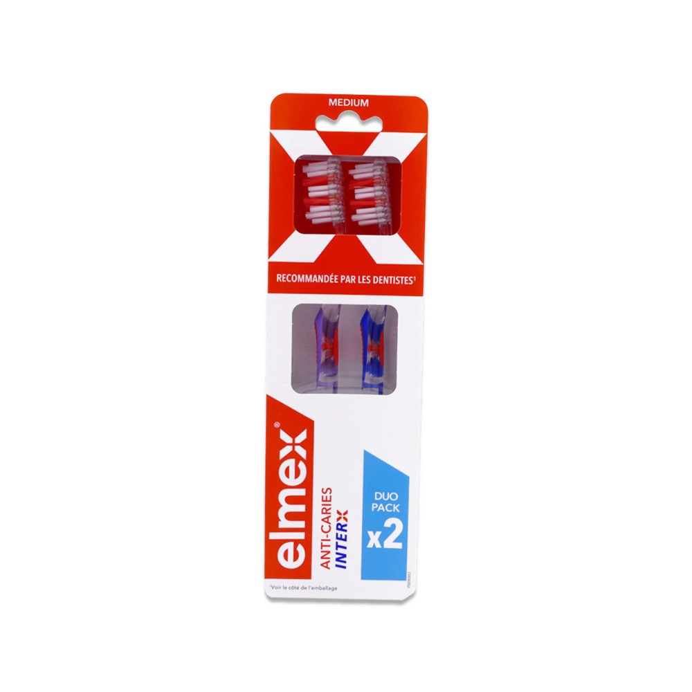 Elmex brosse à dents Inter X Medium Duo