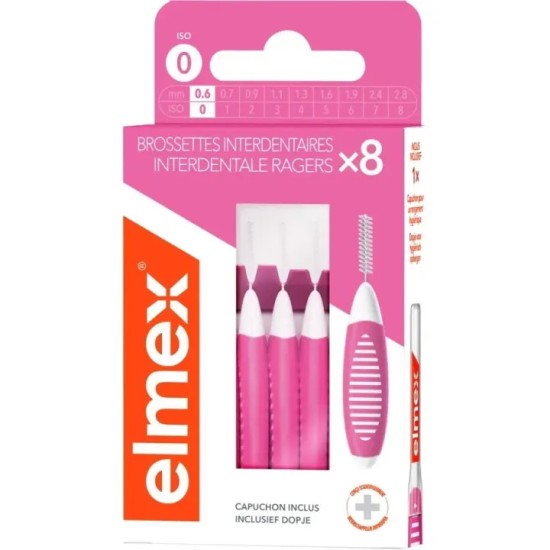 Elmex Brossettes T0 0.6 mm Rose