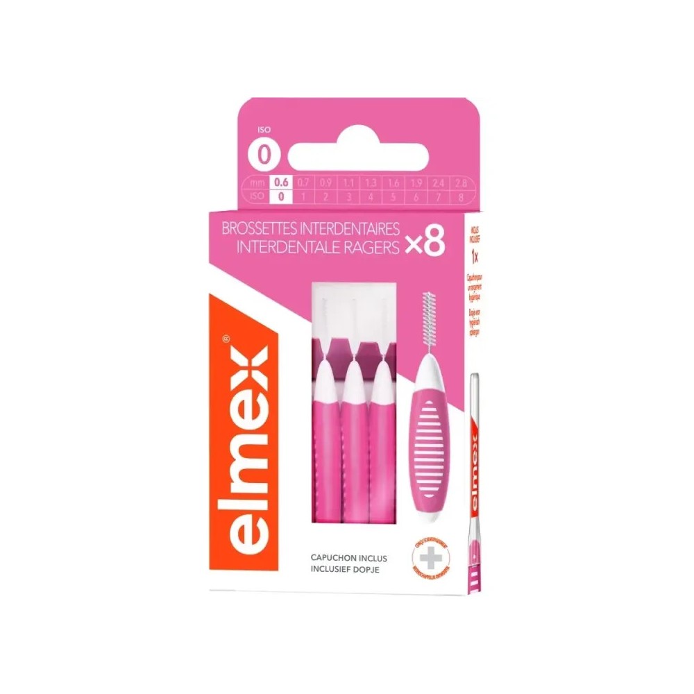 Elmex Brossettes T0 0.6 mm Rose
