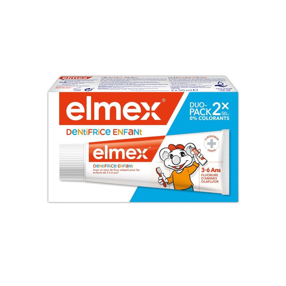 Elmex dentifrice enfant 3-6 ans